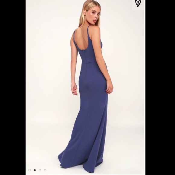 Navy Blue evening gown - Picture 2 of 3